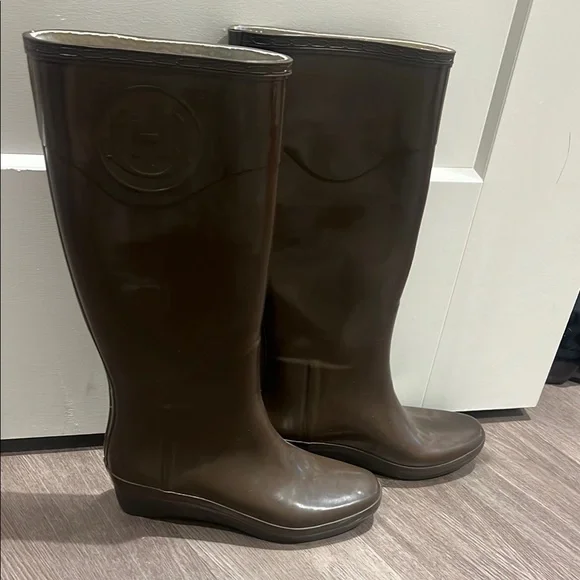 Hunter Shoes Hunter Champery Tall Brown Rain Boots Poshmark